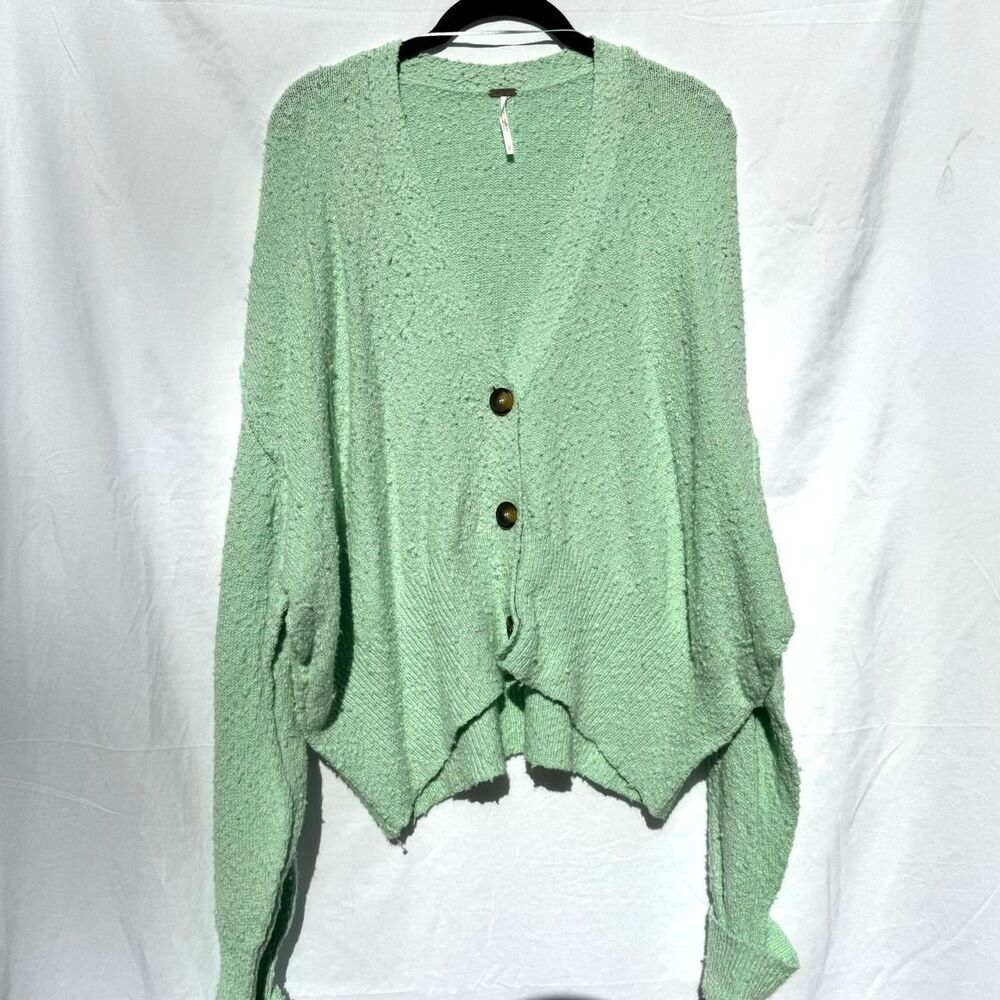 Free-people Women's Green Cardigan